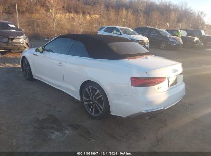 2023 AUDI S5 CABRIOLET PREMIUM PLUS TFSI QUATTRO TIPTRONIC White  Gasoline WAUW4GF56PN000931 photo #4