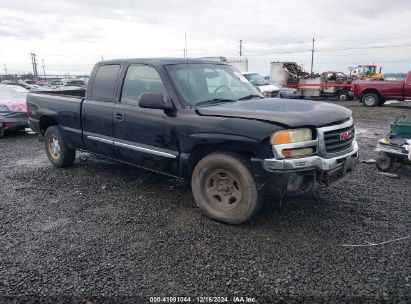 2004 GMC SIERRA 1500 SLE Black  Gasoline 1GTEK19T74E400259 photo #1