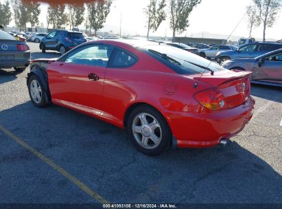 2003 HYUNDAI TIBURON GT V6 Red  Gasoline KMHHN65F73U074335 photo #4