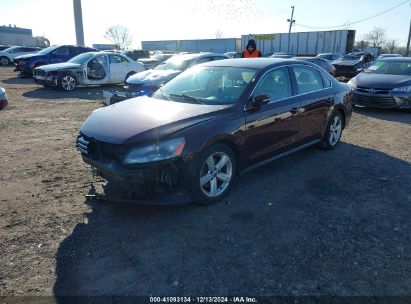 2014 VOLKSWAGEN PASSAT 1.8T SE Burgundy  Gasoline 1VWBT7A3XEC087278 photo #3