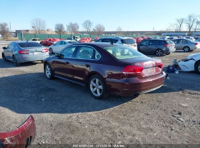 2014 VOLKSWAGEN PASSAT 1.8T SE Burgundy  Gasoline 1VWBT7A3XEC087278 photo #4