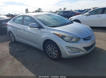 2014 HYUNDAI ELANTRA SE Gray  Gasoline 5NPDH4AE8EH500350 photo #1