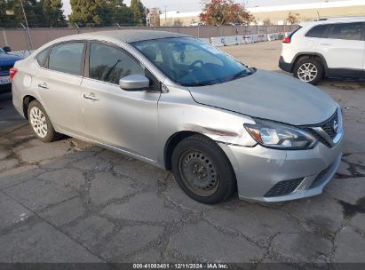 2016 NISSAN SENTRA S Silver  Gasoline 3N1AB7AP8GY326005 photo #1