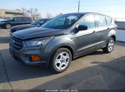 2019 FORD ESCAPE S Gray  Gasoline 1FMCU0F7XKUB05755 photo #3