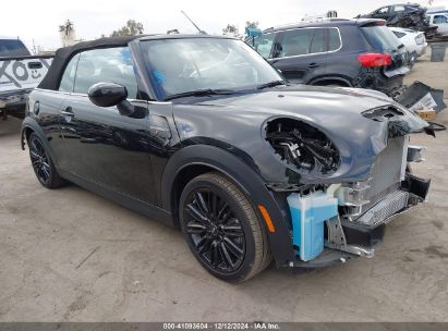 2023 MINI CONVERTIBLE COOPER S Black  Gasoline WMW43DL09P3R27774 photo #1