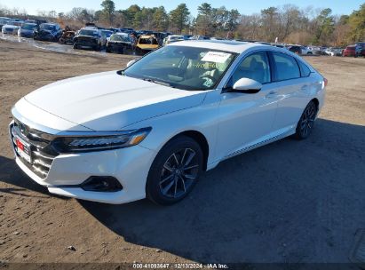 2021 HONDA ACCORD EX-L White  Gasoline 1HGCV1F50MA092168 photo #3