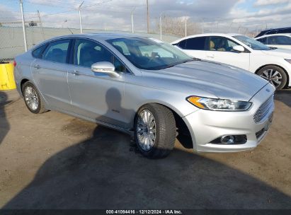 2013 FORD FUSION ENERGI TITANIUM Silver  Hybrid 3FA6P0SU0DR303944 photo #1