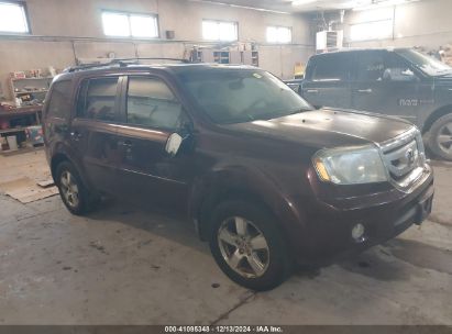 2010 HONDA PILOT EX-L Maroon  Gasoline 5FNYF4H65AB021253 photo #1