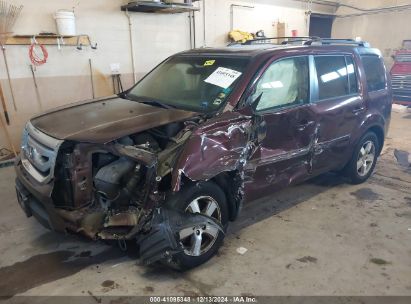 2010 HONDA PILOT EX-L Maroon  Gasoline 5FNYF4H65AB021253 photo #3