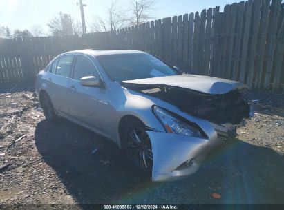 2013 INFINITI G37X Silver  Gasoline JN1CV6AR5DM353866 photo #1