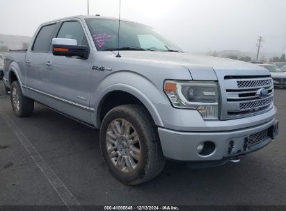 2014 FORD F-150 PLATINUM Silver  Gasoline 1FTFW1ET7EFC33119 photo #1