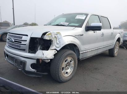 2014 FORD F-150 PLATINUM Silver  Gasoline 1FTFW1ET7EFC33119 photo #3