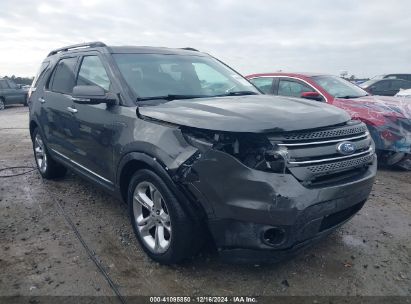 2015 FORD EXPLORER LIMITED Gray  Gasoline 1FM5K7F85FGB78634 photo #1