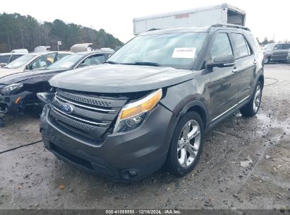 2015 FORD EXPLORER LIMITED Gray  Gasoline 1FM5K7F85FGB78634 photo #3