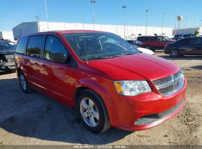 2013 DODGE GRAND CARAVAN SE Red  Flexible Fuel 2C4RDGBG8DR648616 photo #1