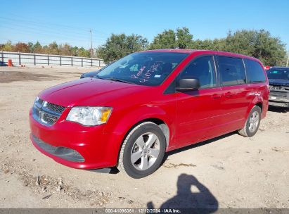 2013 DODGE GRAND CARAVAN SE Red  Flexible Fuel 2C4RDGBG8DR648616 photo #3