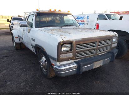 1991 DODGE D-SERIES D300/D350 White  Diesel 1B7ME3687MS211935 photo #1