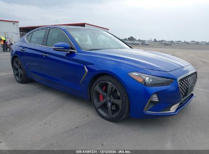 2019 GENESIS G70 3.3T ADVANCED Blue  Gasoline KMTG34LE8KU015539 photo #1