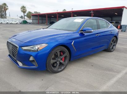 2019 GENESIS G70 3.3T ADVANCED Blue  Gasoline KMTG34LE8KU015539 photo #3