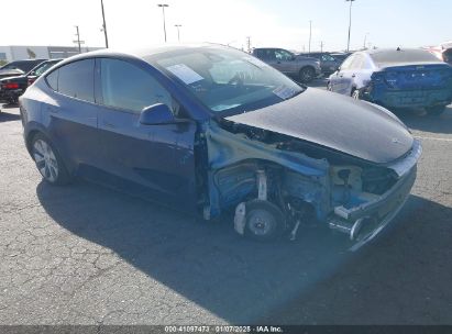 2023 TESLA MODEL Y AWD/LONG RANGE DUAL MOTOR ALL-WHEEL DRIVE Blue  Electric 7SAYGAEE6PF892570 photo #1