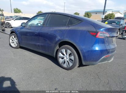 2023 TESLA MODEL Y AWD/LONG RANGE DUAL MOTOR ALL-WHEEL DRIVE Blue  Electric 7SAYGAEE6PF892570 photo #4