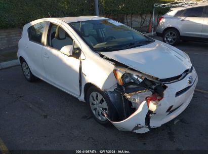 2012 TOYOTA PRIUS C TWO White  Hybrid JTDKDTB39C1013608 photo #1