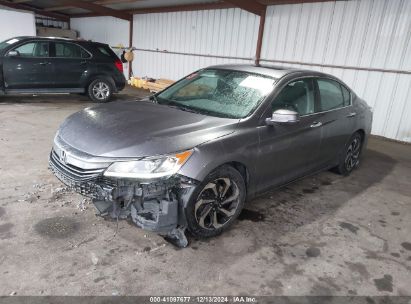 2016 HONDA ACCORD EX-L Gray  Gasoline 1HGCR2F88GA187201 photo #3