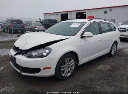 2012 VOLKSWAGEN JETTA SPORTWAGEN 2.0L TDI White  Diesel 3VWPL7AJ3CM620183 photo #3