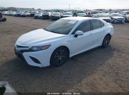 2018 TOYOTA CAMRY HYBRID SE White  Hybrid 4T1B21HK6JU503794 photo #3