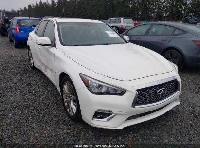 2019 INFINITI Q50 3.0T LUXE White  Gasoline JN1EV7AP7KM517872 photo #1