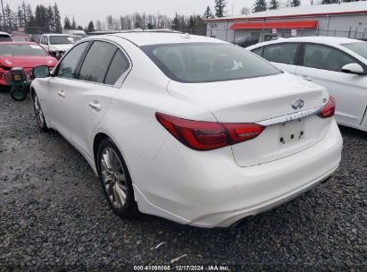 2019 INFINITI Q50 3.0T LUXE White  Gasoline JN1EV7AP7KM517872 photo #4