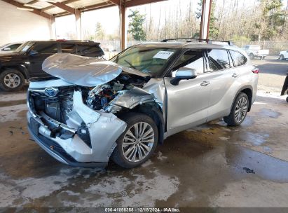 2023 TOYOTA HIGHLANDER HYBRID PLATINUM Gray  Hybrid 5TDEBRCHXPS128209 photo #3