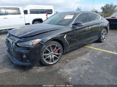 2019 GENESIS G70 2.0T SPORT Black  Gasoline KMTG24LA4KU016333 photo #3