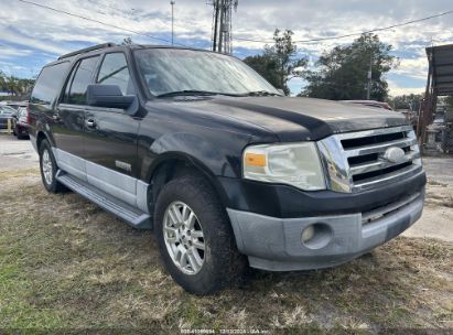 2007 FORD EXPEDITION EL XLT Black  Gasoline 1FMFK15537LA27132 photo #1