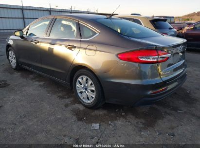 2019 FORD FUSION S Gray  Gasoline 3FA6P0G70KR198483 photo #4