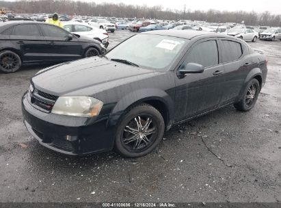 2014 DODGE AVENGER SE Black  Gasoline 1C3CDZAB3EN148616 photo #3