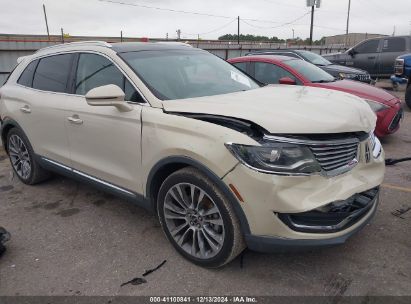 2016 LINCOLN MKX RESERVE Tan  Gasoline 2LMTJ6LR9GBL52719 photo #1