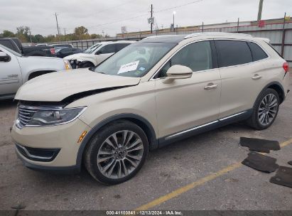 2016 LINCOLN MKX RESERVE Tan  Gasoline 2LMTJ6LR9GBL52719 photo #3