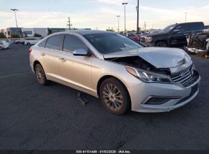 2017 HYUNDAI SONATA Silver sedan 4d gas 5NPE24AF6HH561974 photo #1