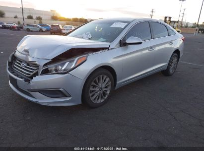 2017 HYUNDAI SONATA Silver sedan 4d gas 5NPE24AF6HH561974 photo #3