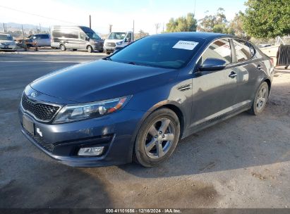 2015 KIA OPTIMA LX Gray  Gasoline KNAGM4A74F5584112 photo #3