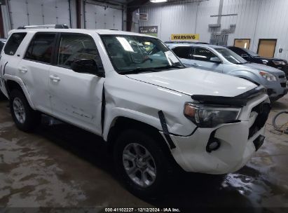 2019 TOYOTA 4RUNNER SR5 White  Gasoline JTEBU5JR0K5721542 photo #1