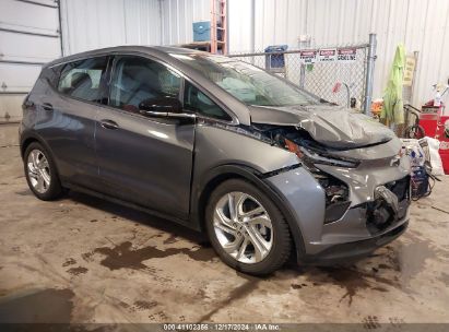 2022 CHEVROLET BOLT EV FWD 1LT Gray  Electric 1G1FW6S0XN4102021 photo #1