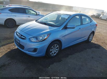 2013 HYUNDAI ACCENT GLS Blue  Gasoline KMHCT4AE0DU538200 photo #3