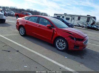 2020 FORD FUSION SE Maroon  Gasoline 3FA6P0HD4LR124019 photo #1