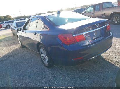 2012 BMW 740I Blue  Gasoline WBAKA4C52CDX20219 photo #4