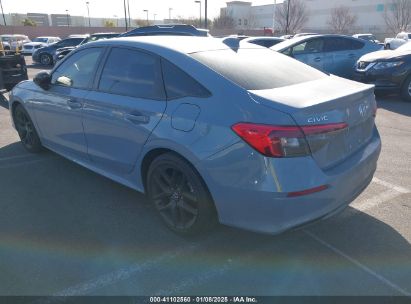 2022 HONDA CIVIC SPORT Gray  Gasoline 2HGFE2F52NH566725 photo #4