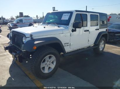 2018 JEEP WRANGLER JK UNLIMITED SPORT S 4X4 White  Flexible Fuel 1C4HJWDG7JL925997 photo #3