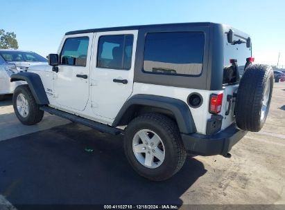 2018 JEEP WRANGLER JK UNLIMITED SPORT S 4X4 White  Flexible Fuel 1C4HJWDG7JL925997 photo #4