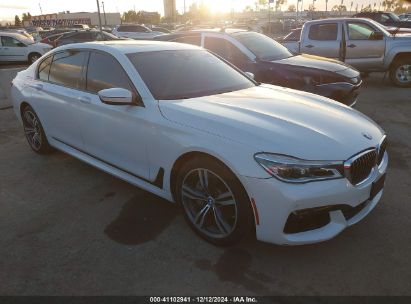 2019 BMW 750I White  gas WBA7F0C5XKGM25771 photo #1